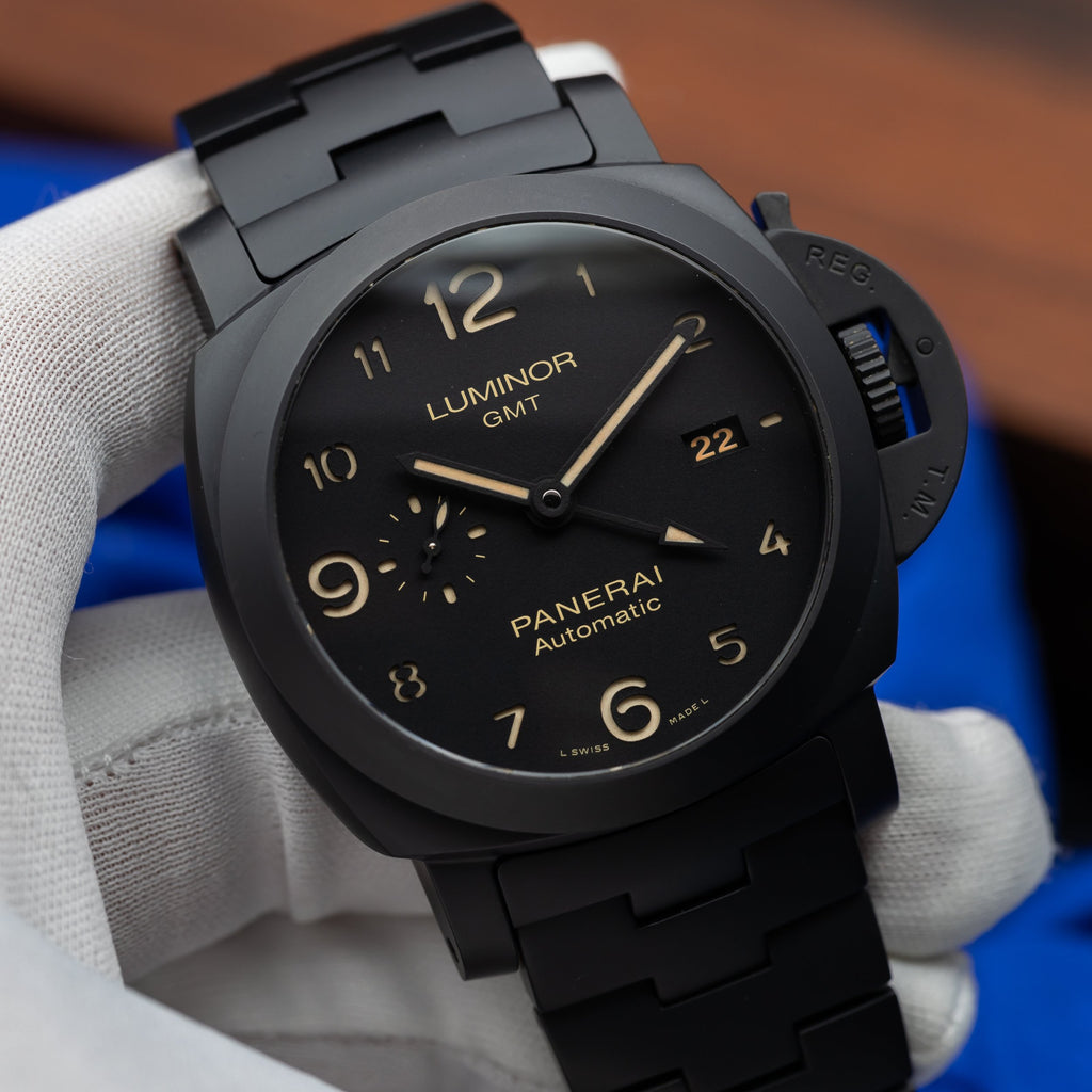 PANERAI Luminor 1950 3 Days GMT Automatic Ceramic Black 44mm PAM01438 PAM 1438 — image 1