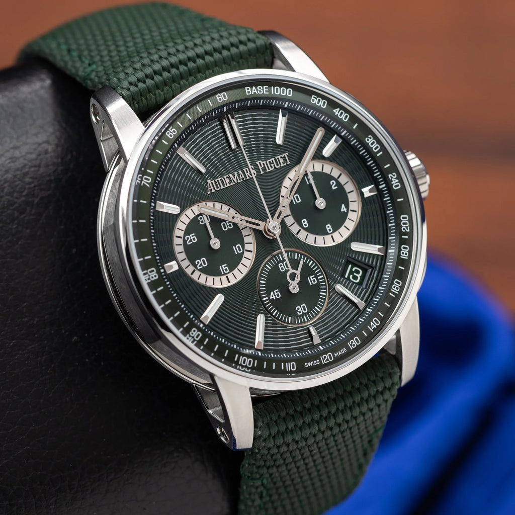 AUDEMARS PIGUET Code 11.59 Chronograph Green Dial 41mm 26393ST.OO.A056KB.01 NEW — image 9