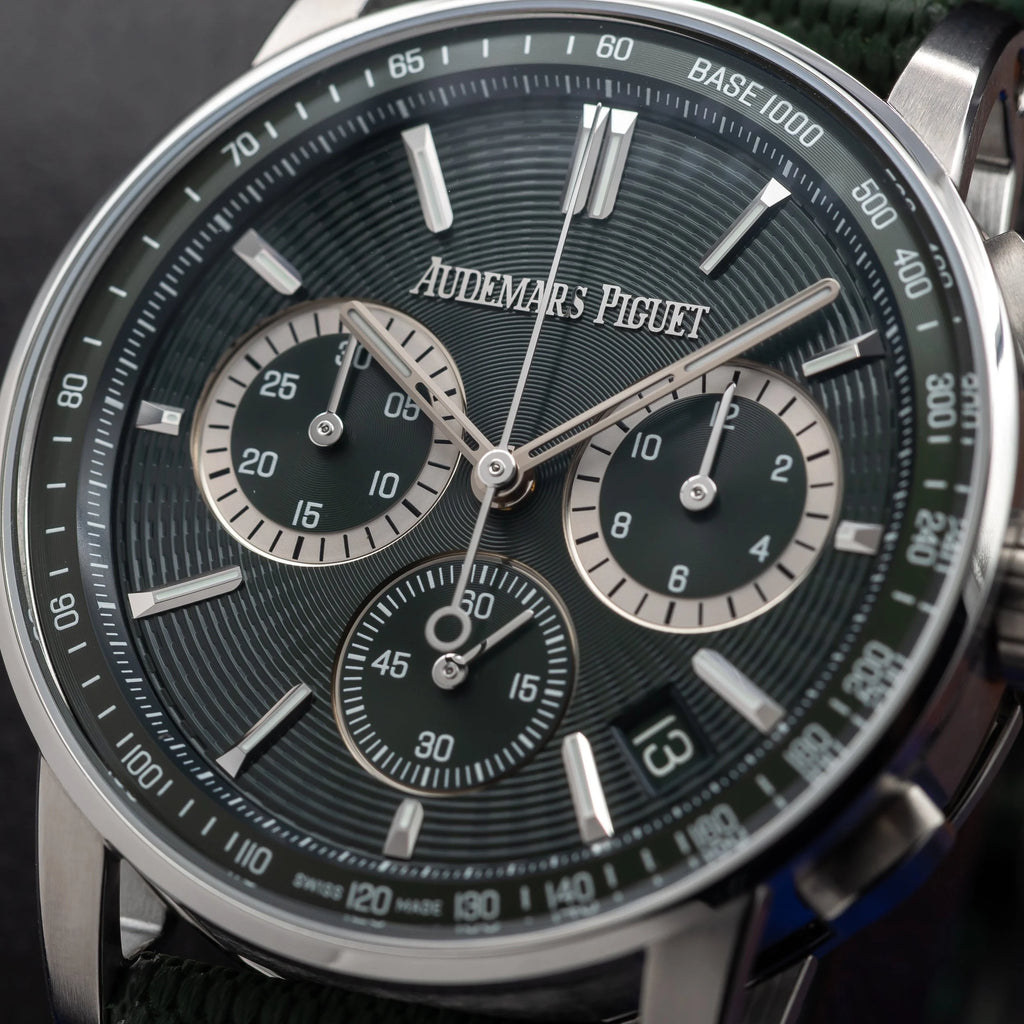 AUDEMARS PIGUET Code 11.59 Chronograph Green Dial 41mm 26393ST.OO.A056KB.01 NEW — image 5