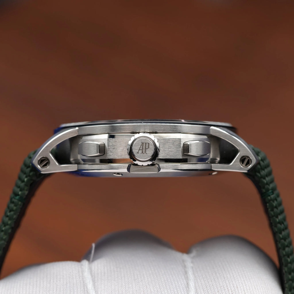 AUDEMARS PIGUET Code 11.59 Chronograph Green Dial 41mm 26393ST.OO.A056KB.01 NEW — image 13