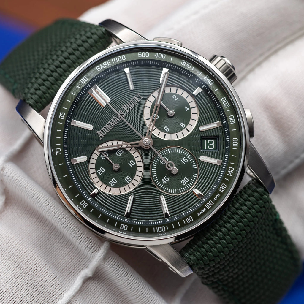 AUDEMARS PIGUET Code 11.59 Chronograph Green Dial 41mm 26393ST.OO.A056KB.01 NEW — image 18