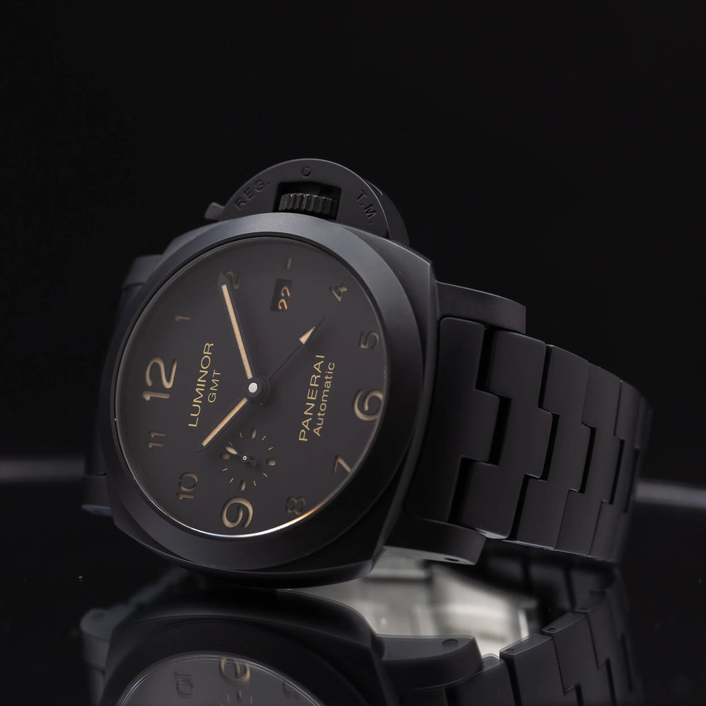 PANERAI Luminor 1950 3 Days GMT Automatic Ceramic Black 44mm PAM01438 PAM 1438 — image 3