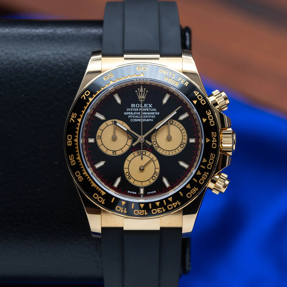 ROLEX Daytona Yellow Gold Oysterflex Black Dial "Paul Newman" 126518LN — image 7