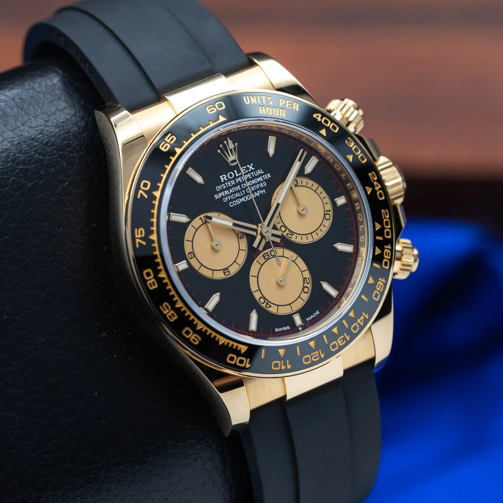 ROLEX Daytona Yellow Gold Oysterflex Black Dial "Paul Newman" 126518LN — image 8
