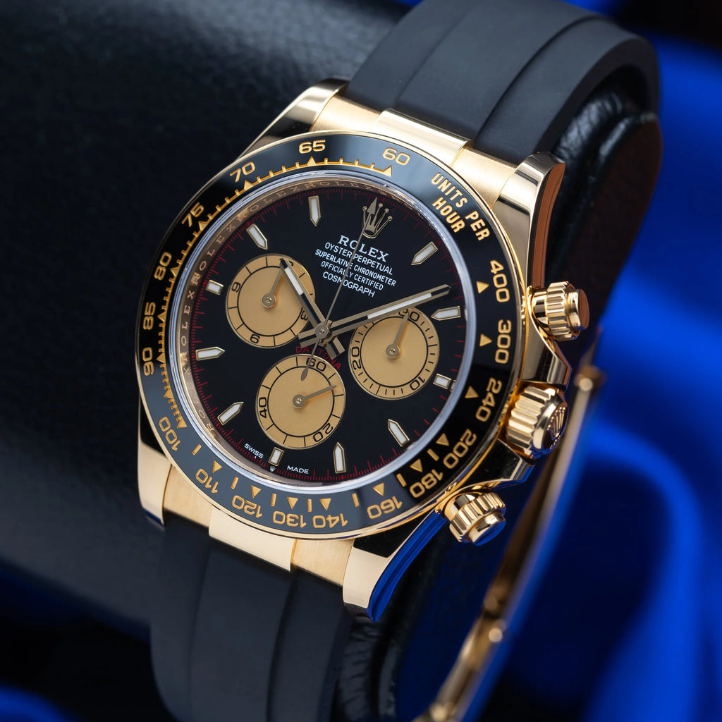 ROLEX Daytona Yellow Gold Oysterflex Black Dial "Paul Newman" 126518LN — image 9