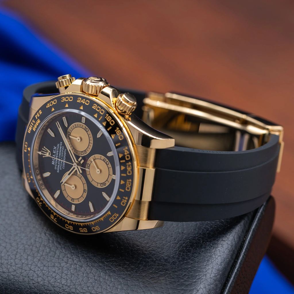 ROLEX Daytona Yellow Gold Oysterflex Black Dial "Paul Newman" 126518LN — image 10