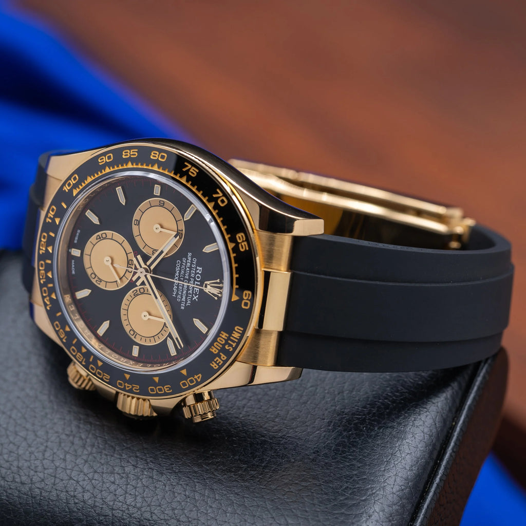 ROLEX Daytona Yellow Gold Oysterflex Black Dial "Paul Newman" 126518LN — image 11