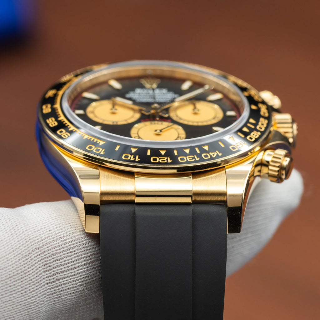ROLEX Daytona Yellow Gold Oysterflex Black Dial "Paul Newman" 126518LN — image 13