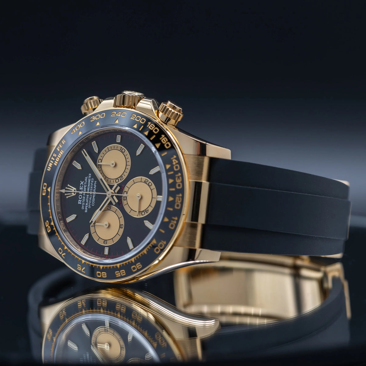ROLEX Daytona Yellow Gold Oysterflex Black Dial "Paul Newman" 126518LN — image 4