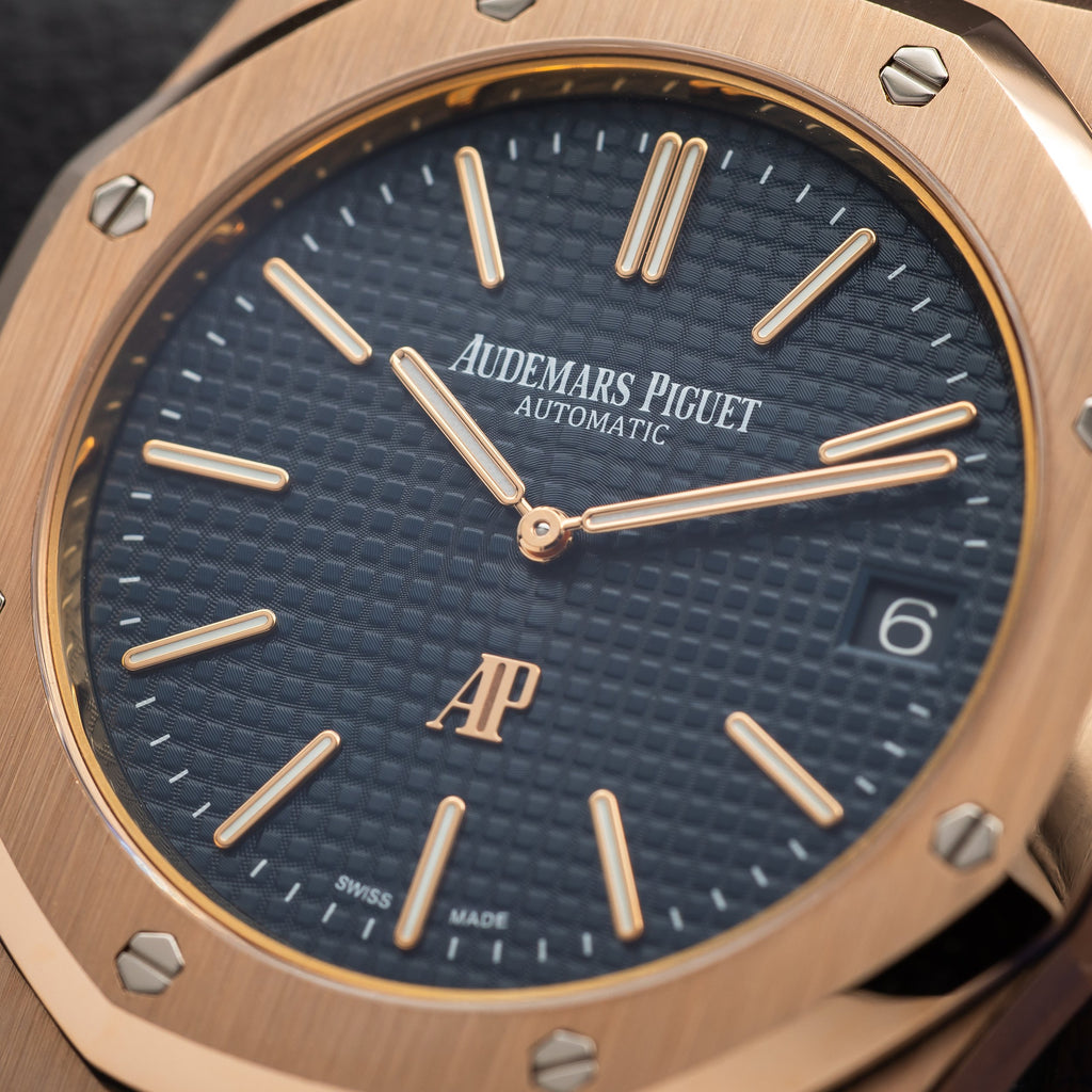 AUDEMARS PIGUET Royal Oak Extra Thin Jumbo Blue Dial 15202OR.OO.1240OR.01 — image 4