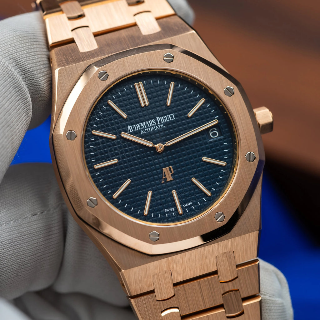AUDEMARS PIGUET Royal Oak Extra Thin Jumbo Blue Dial 15202OR.OO.1240OR.01 — image 1