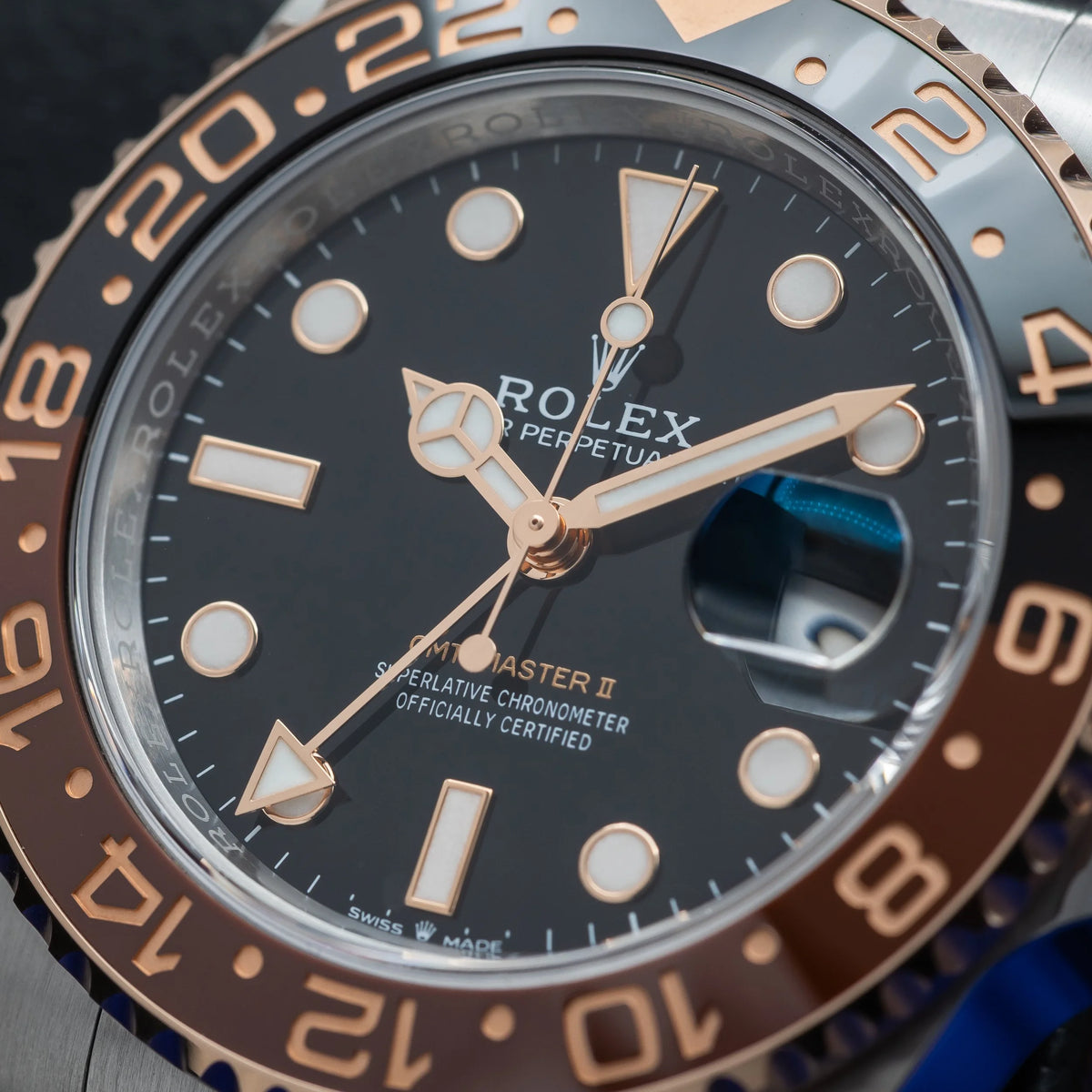 ROLEX GMT-Master II 'Root Beer' Two Tone 18k Rose Gold/Steel 126711CHNRel — image 5
