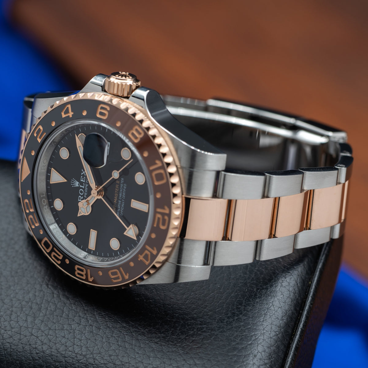 ROLEX GMT-Master II 'Root Beer' Two Tone 18k Rose Gold/Steel 126711CHNRel — image 8