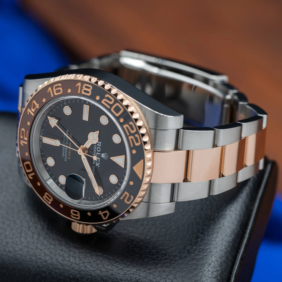 ROLEX GMT-Master II 'Root Beer' Two Tone 18k Rose Gold/Steel 126711CHNRel — image 9