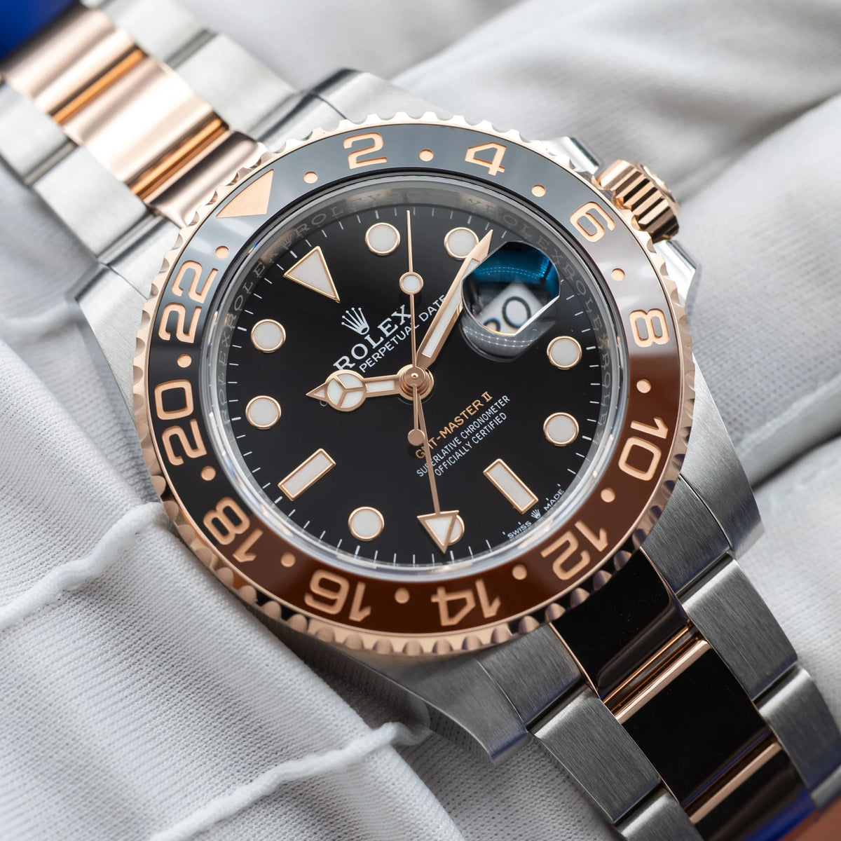 ROLEX GMT-Master II 'Root Beer' Two Tone 18k Rose Gold/Steel 126711CHNRel — image 15