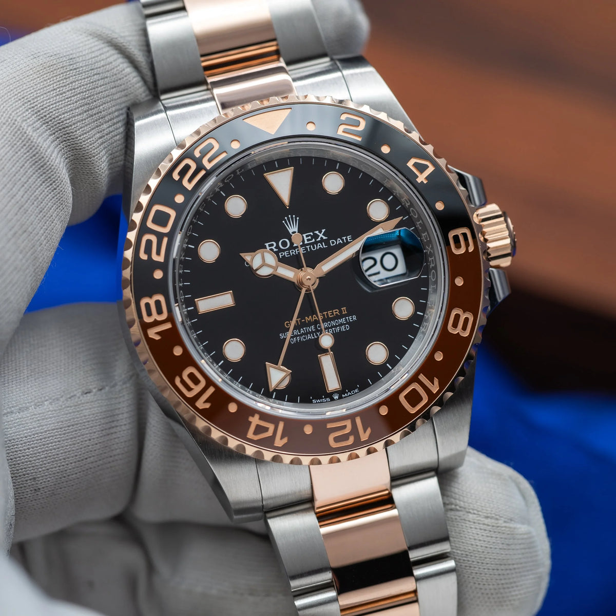 ROLEX GMT-Master II 'Root Beer' Two Tone 18k Rose Gold/Steel 126711CHNRel — image 1