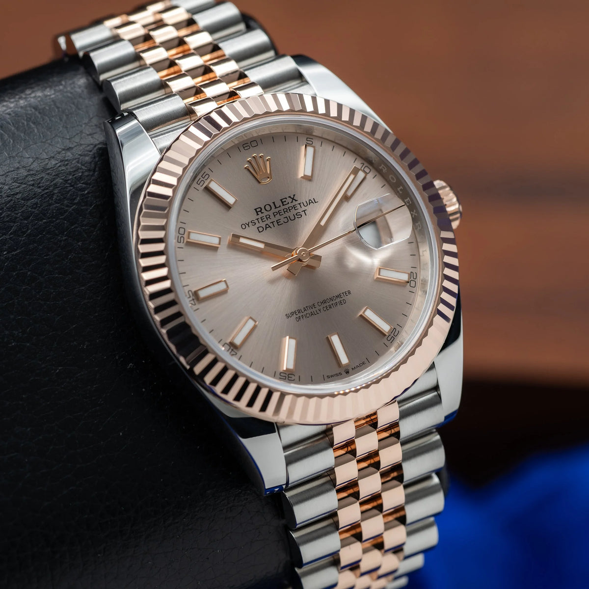 ROLEX Datejust 41mm Sundust Dial 18k Rose Gold Stainless 126331 (2026) — image 6