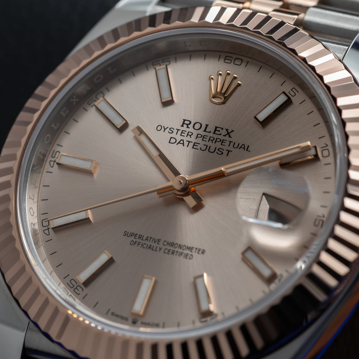 ROLEX Datejust 41mm Sundust Dial 18k Rose Gold Stainless 126331 (2026) — image 5