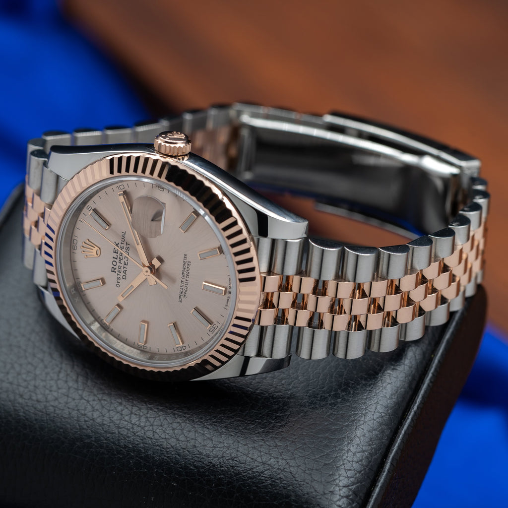 ROLEX Datejust 41mm Sundust Dial 18k Rose Gold Stainless 126331 (2026) — image 8