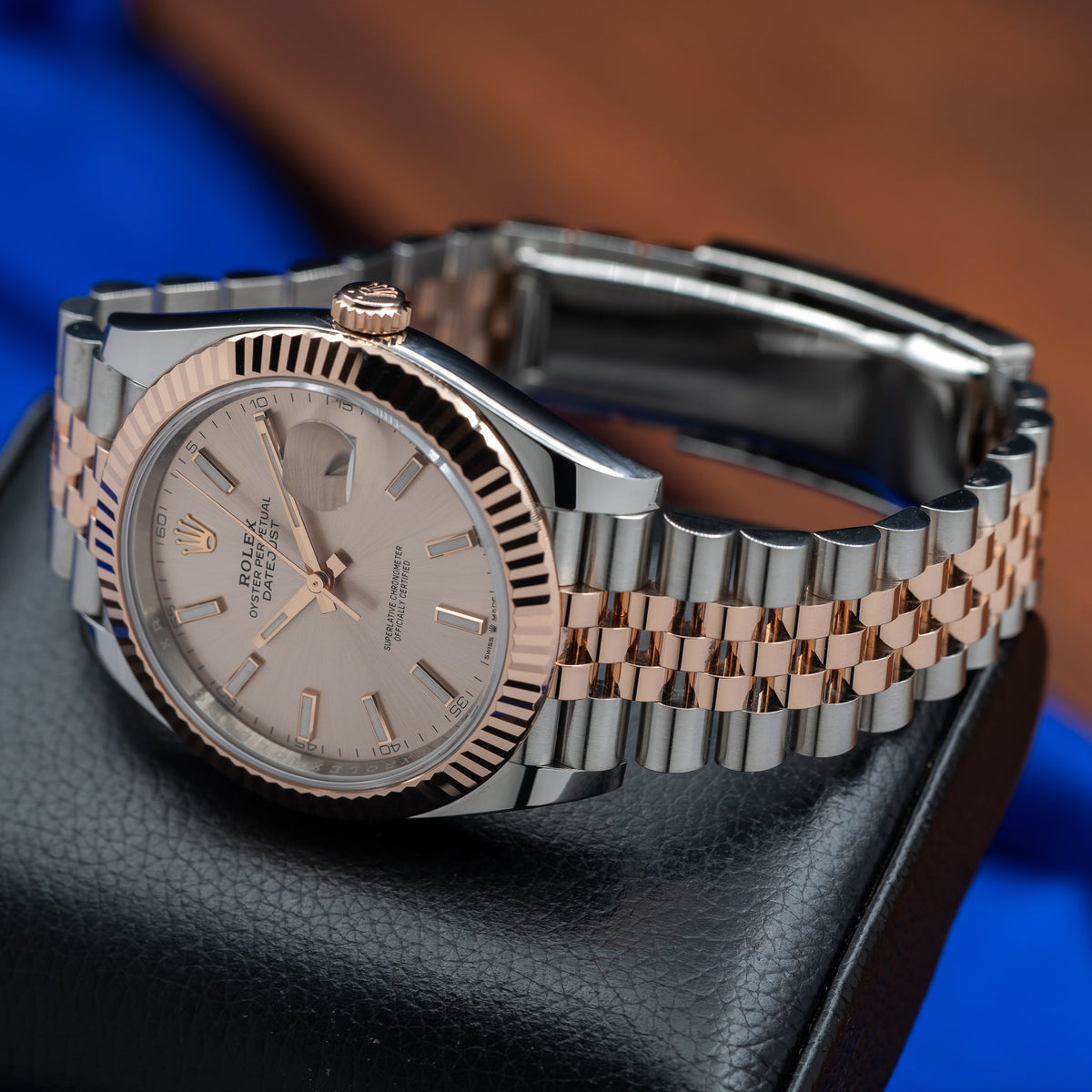 ROLEX Datejust 41mm Sundust Dial 18k Rose Gold Stainless 126331 (2026) — image 8