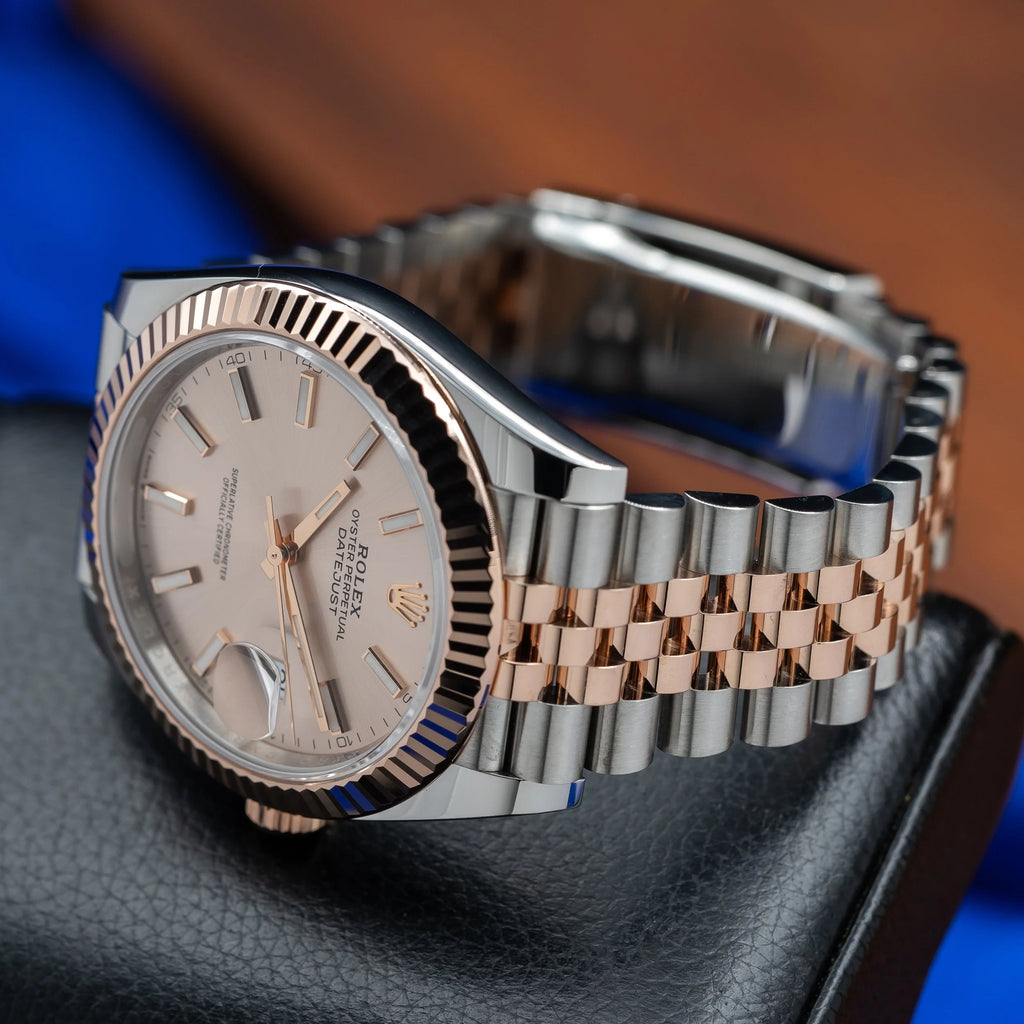 ROLEX Datejust 41mm Sundust Dial 18k Rose Gold Stainless 126331 (2026) — image 9