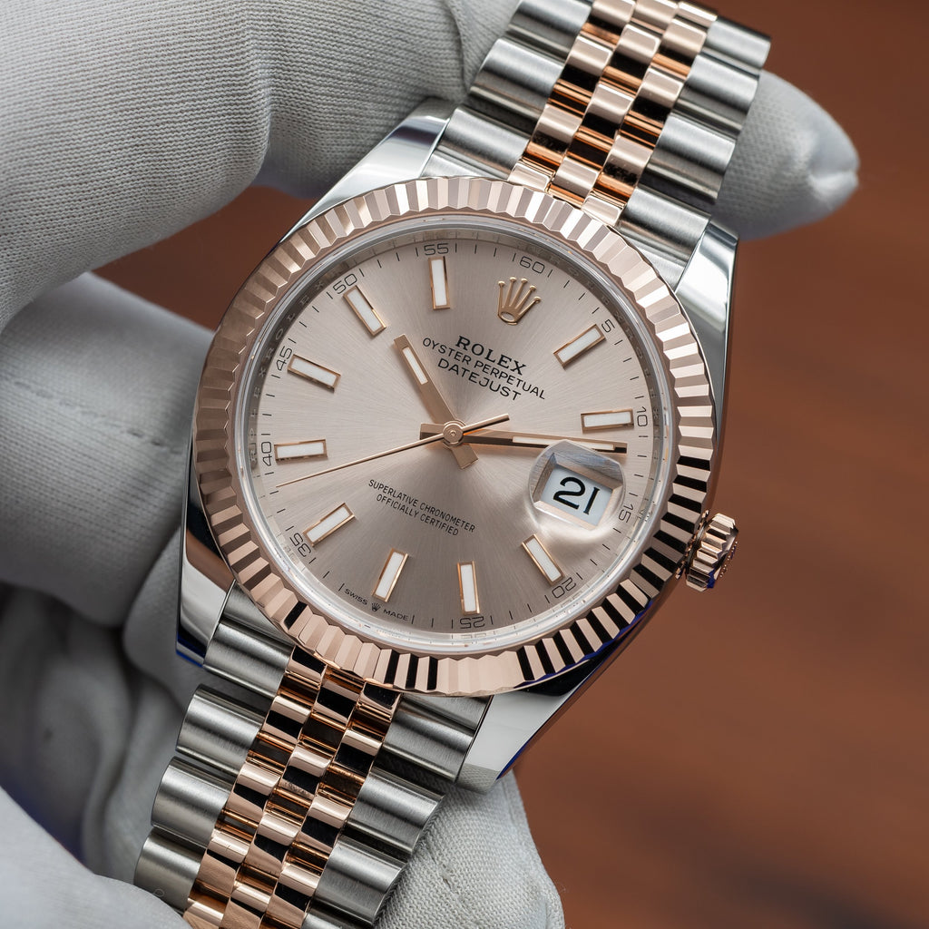 ROLEX Datejust 41mm Sundust Dial 18k Rose Gold Stainless 126331 (2026) — image 14