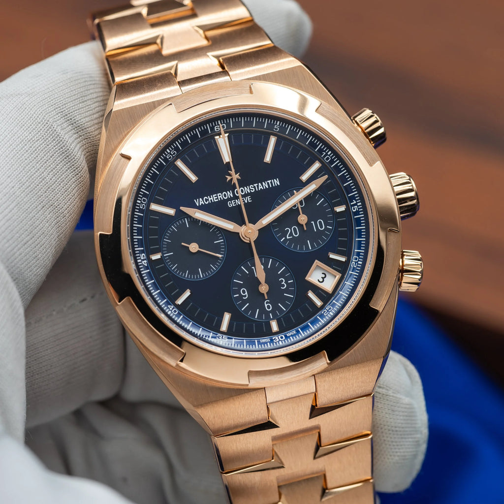 VACHERON CONSTANTIN Overseas Chronograph Rose Gold Blue Dial 5520V/210R-B952 — image 1