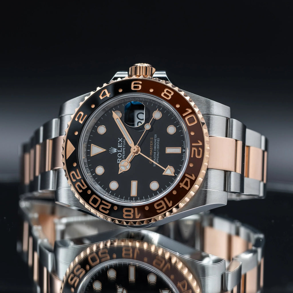 ROLEX GMT-Master II 'Root Beer' Two Tone 18k Rose Gold/Steel 126711CHNRel — image 2