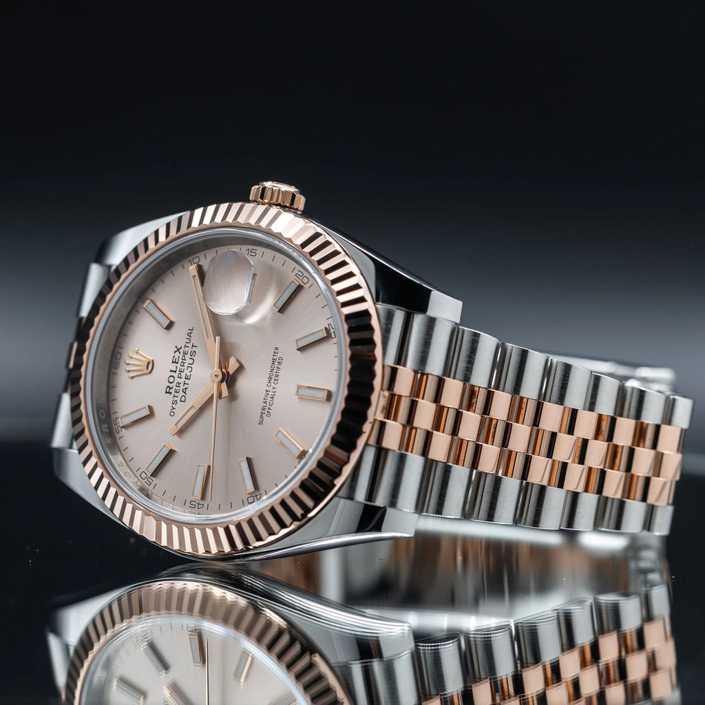 ROLEX Datejust 41mm Sundust Dial 18k Rose Gold Stainless 126331 (2026) — image 4