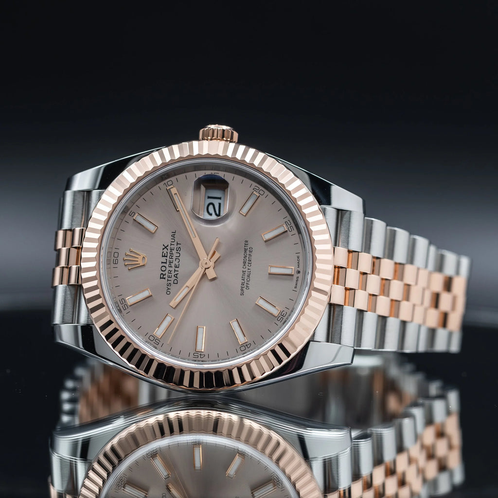 ROLEX Datejust 41mm Sundust Dial 18k Rose Gold Stainless 126331 (2026) — image 2