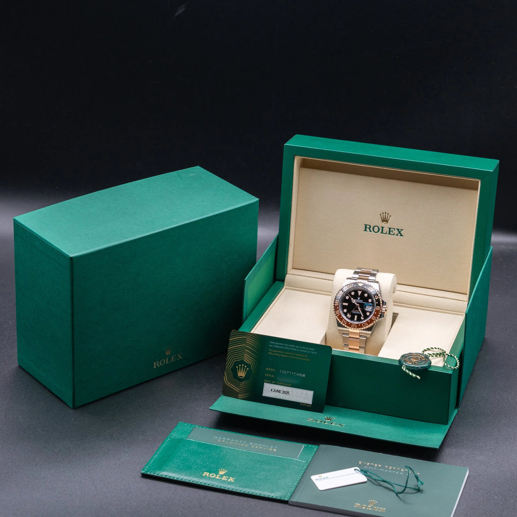 ROLEX GMT-Master II 'Root Beer' Two Tone 18k Rose Gold/Steel 126711CHNRel — image 3