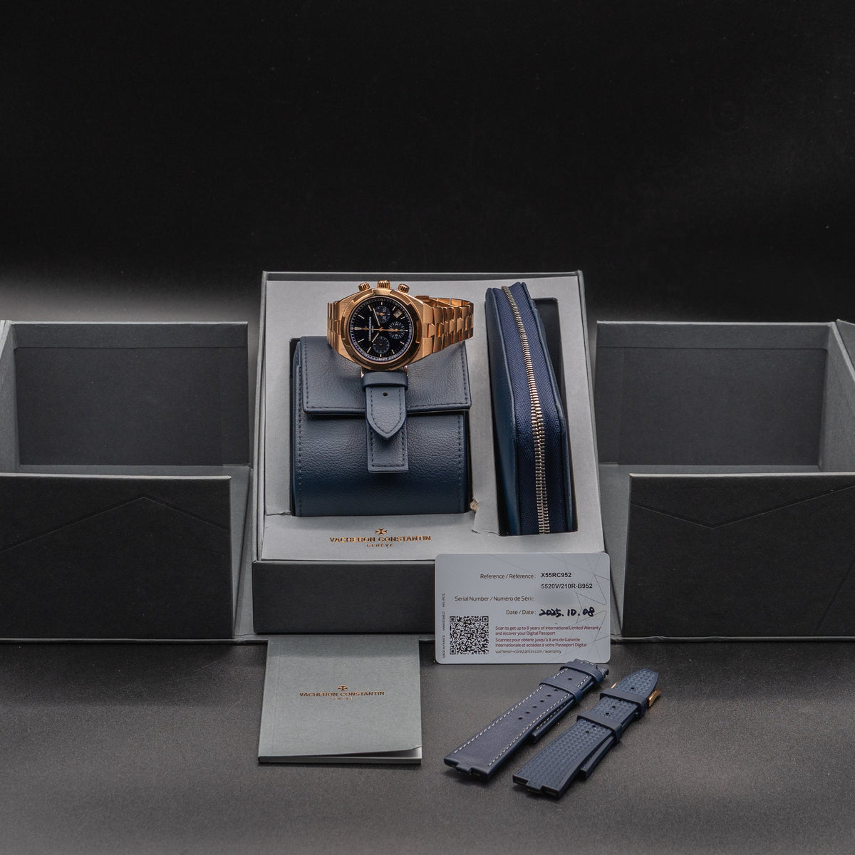 VACHERON CONSTANTIN Overseas Chronograph Rose Gold Blue Dial 5520V/210R-B952 — image 3