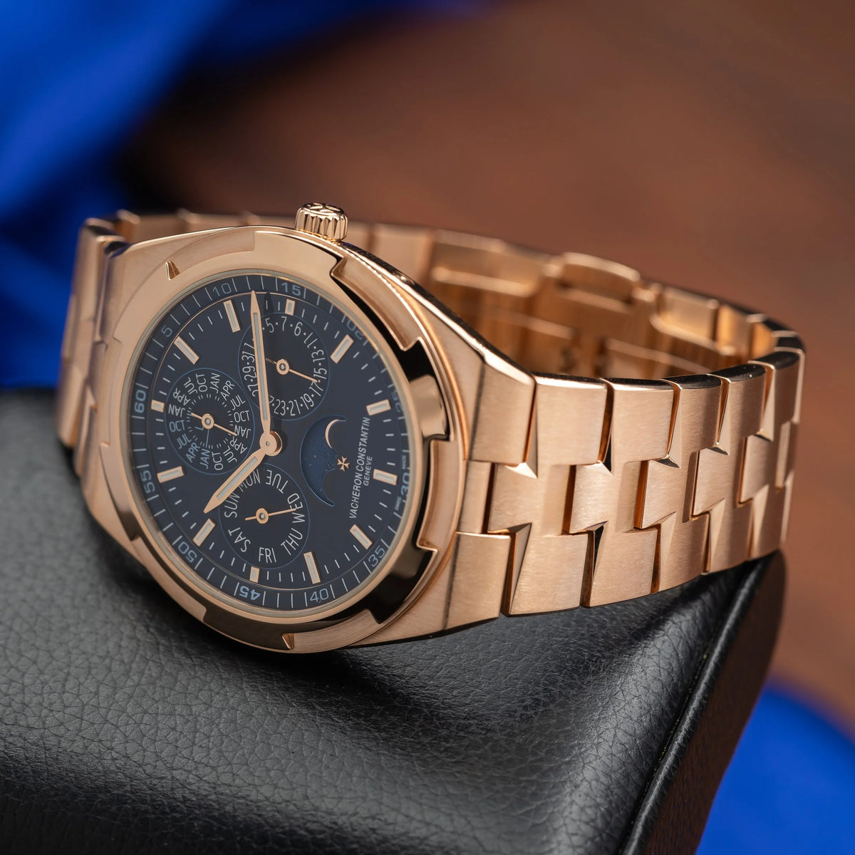 VACHERON CONSTANTIN Overseas Rose Gold Perpetual Calendar Blue Dial 4300V — image 8