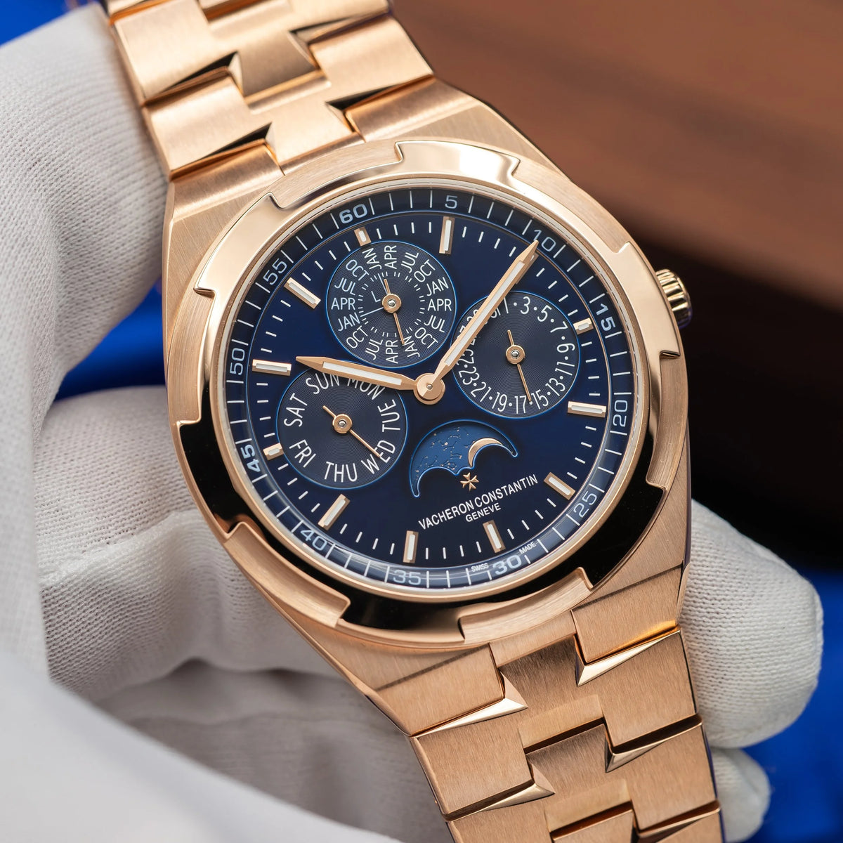 VACHERON CONSTANTIN Overseas Rose Gold Perpetual Calendar Blue Dial 4300V — image 1