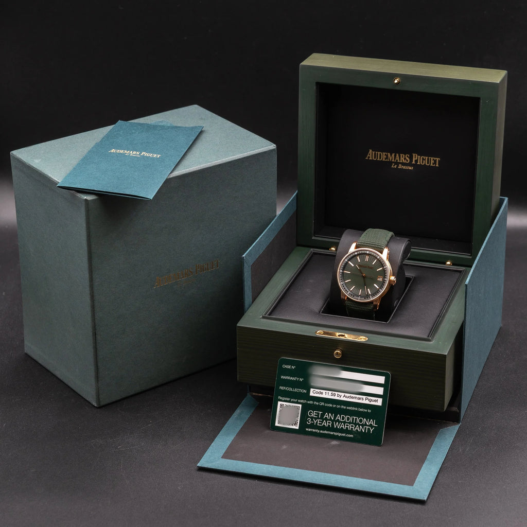 AUDEMARS PIGUET Code 11.59 Rose Gold Green Concentric Dial 15210OR.OO.A056KB.01 — image 3