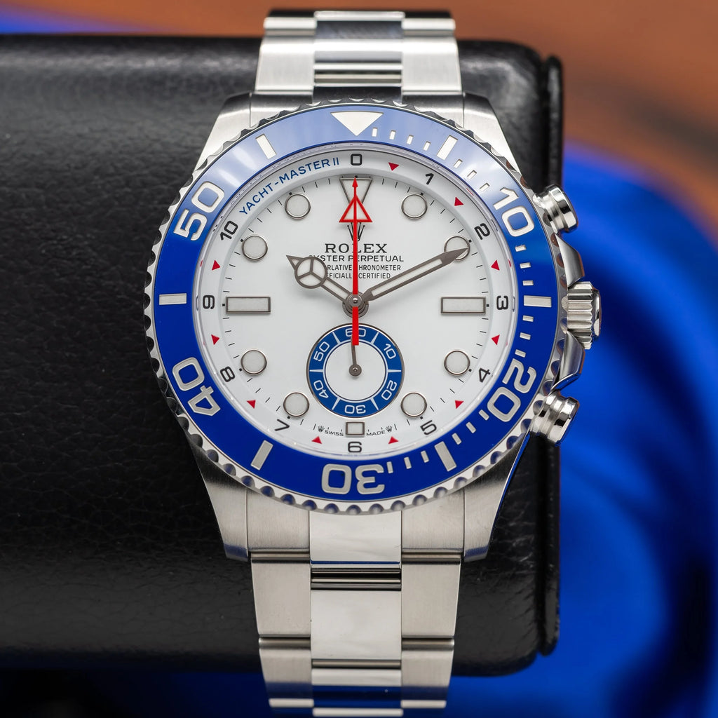 ROLEX Yacht-Master II White Dial Stainless Steel Blue Bezel 126680 - NEW 2026 — image 17