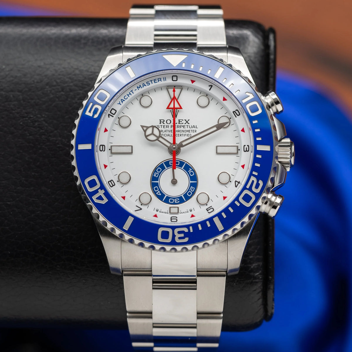 ROLEX Yacht-Master II White Dial Stainless Steel Blue Bezel 126680 - NEW 2026 — image 17