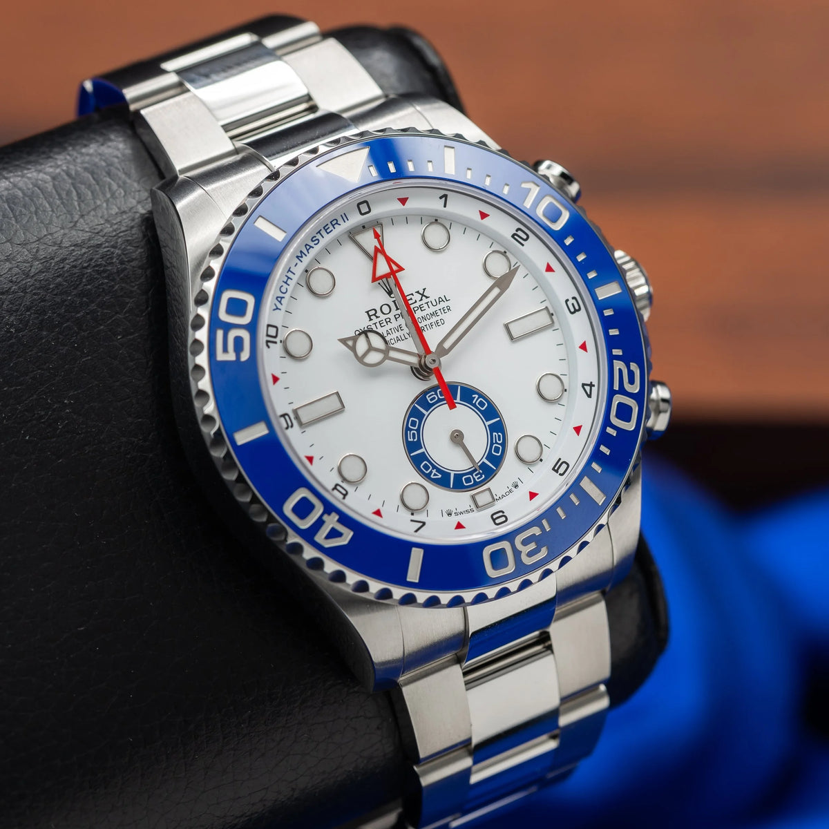 ROLEX Yacht-Master II White Dial Stainless Steel Blue Bezel 126680 - NEW 2026 — image 18
