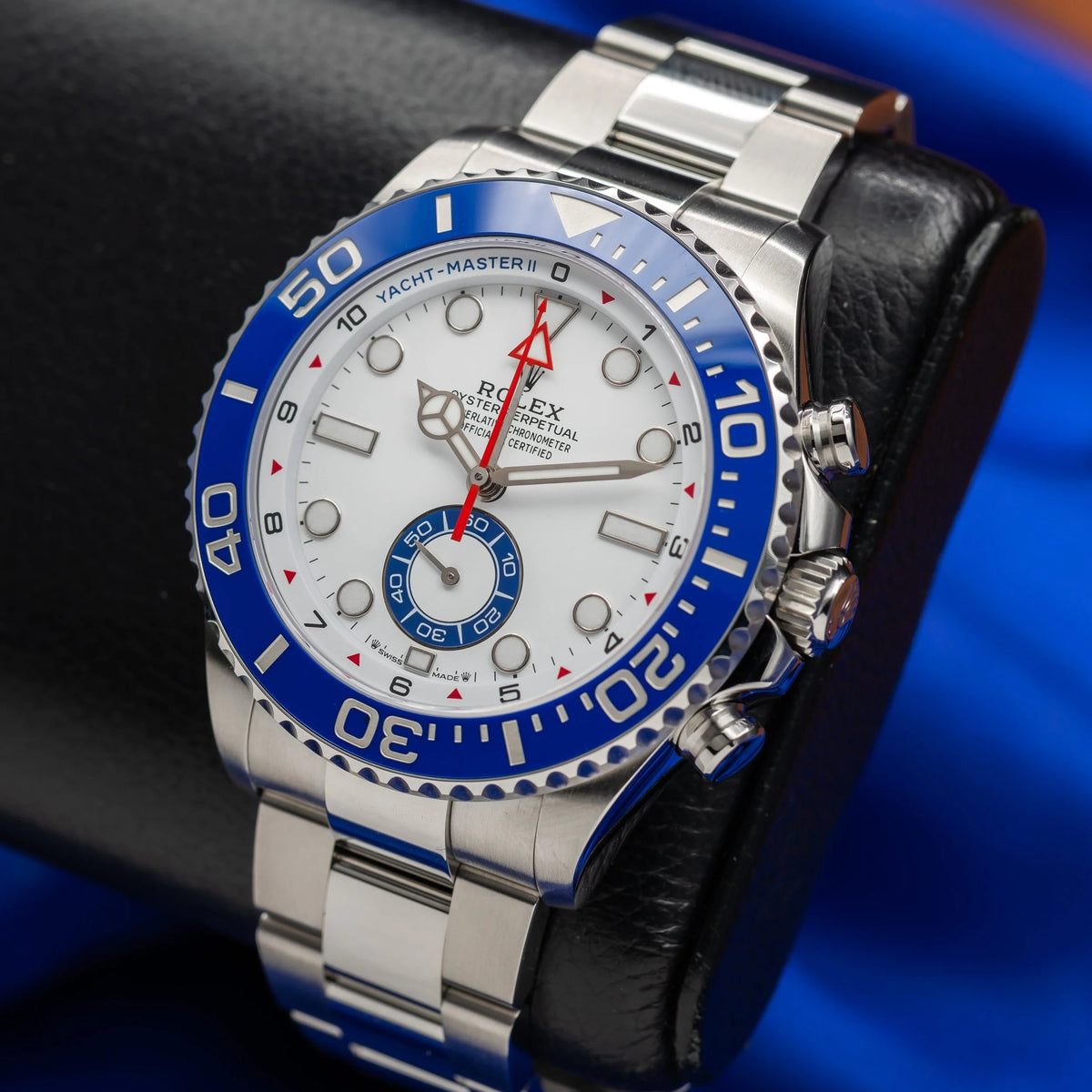ROLEX Yacht-Master II White Dial Stainless Steel Blue Bezel 126680 - NEW 2026 — image 6
