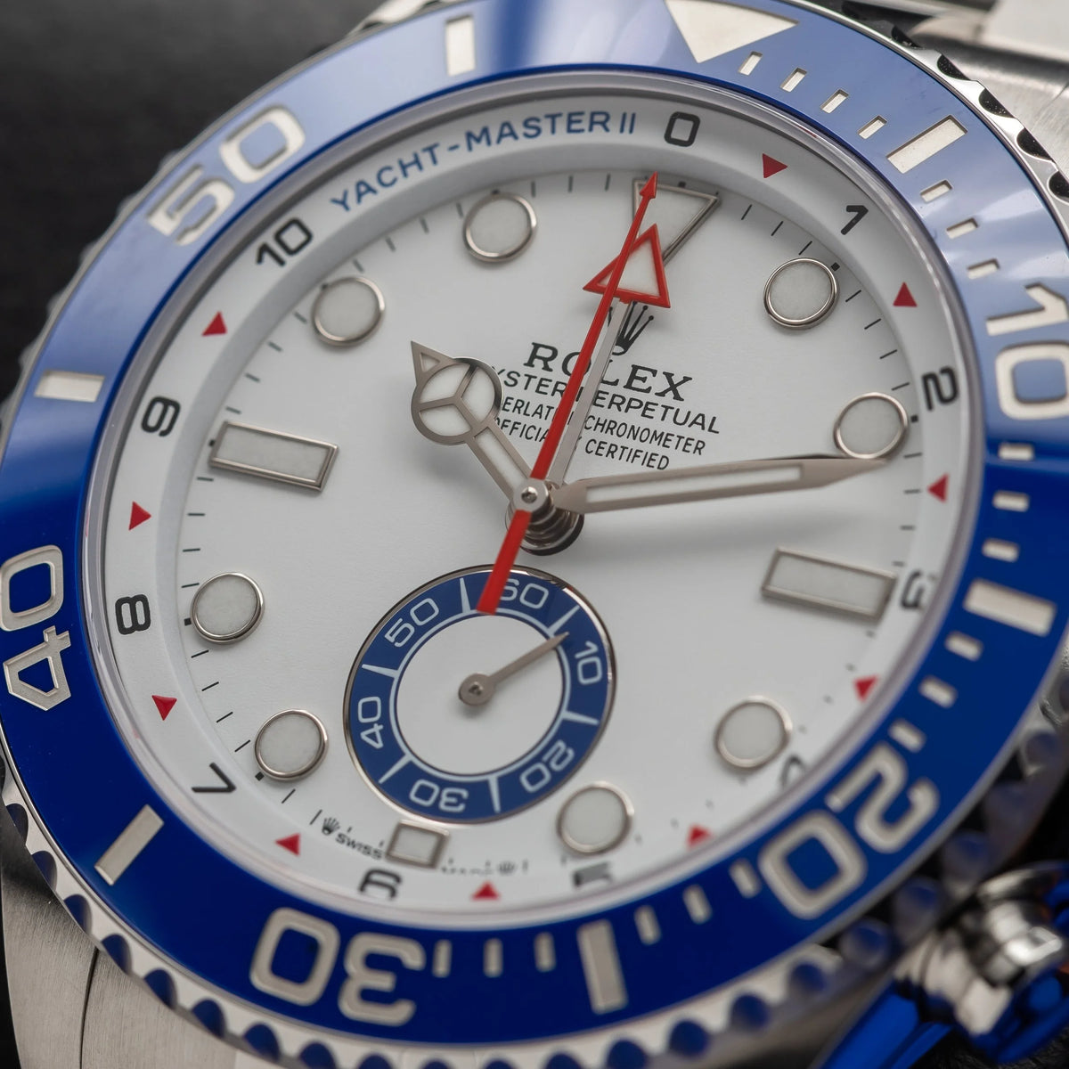 ROLEX Yacht-Master II White Dial Stainless Steel Blue Bezel 126680 - NEW 2026 — image 5