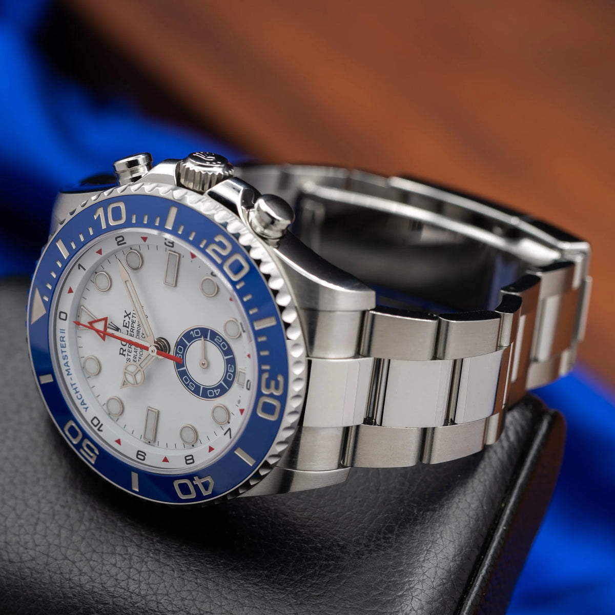 ROLEX Yacht-Master II White Dial Stainless Steel Blue Bezel 126680 - NEW 2026 — image 7