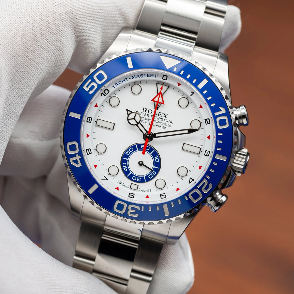 ROLEX Yacht-Master II White Dial Stainless Steel Blue Bezel 126680 - NEW 2026 — image 13