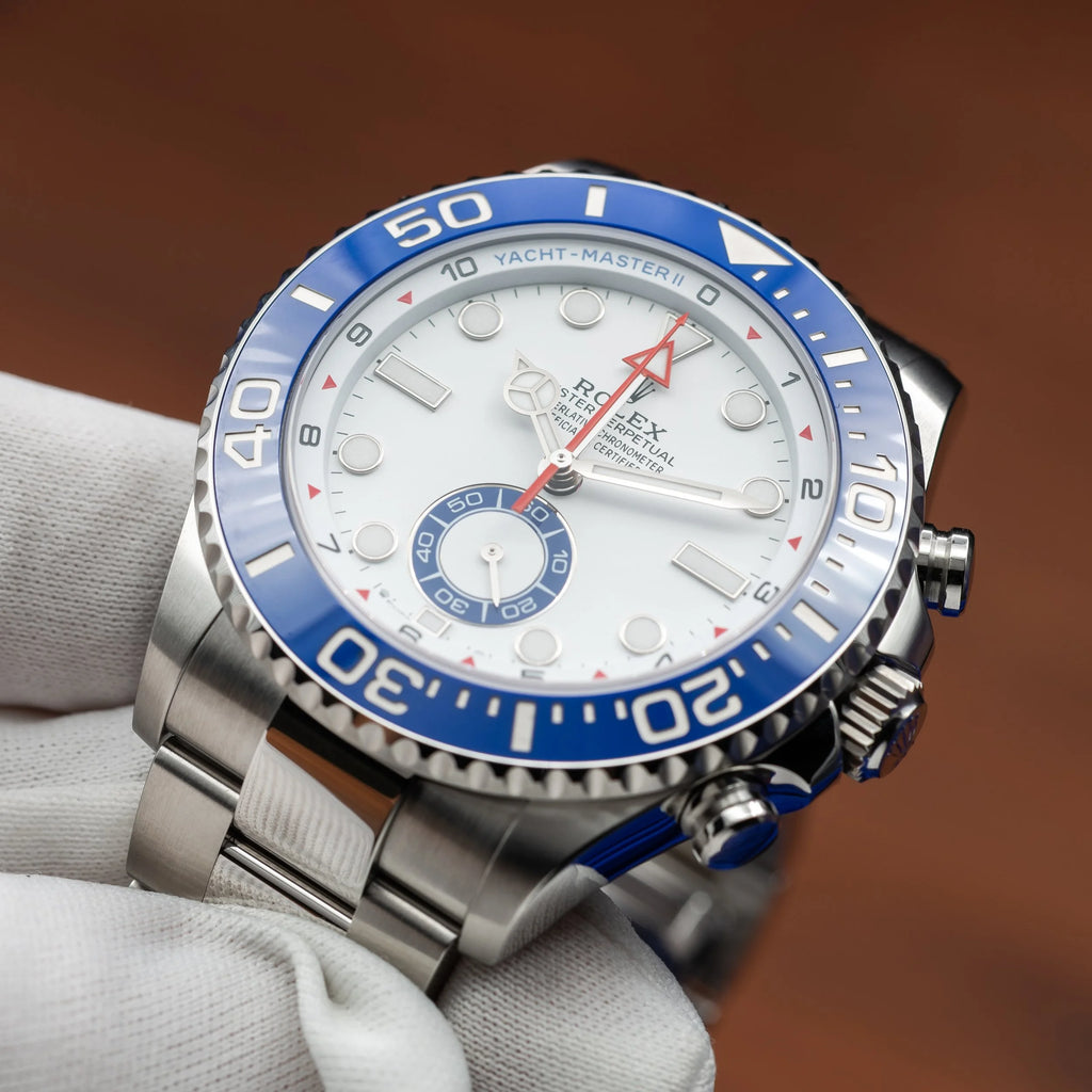 ROLEX Yacht-Master II White Dial Stainless Steel Blue Bezel 126680 - NEW 2026 — image 14