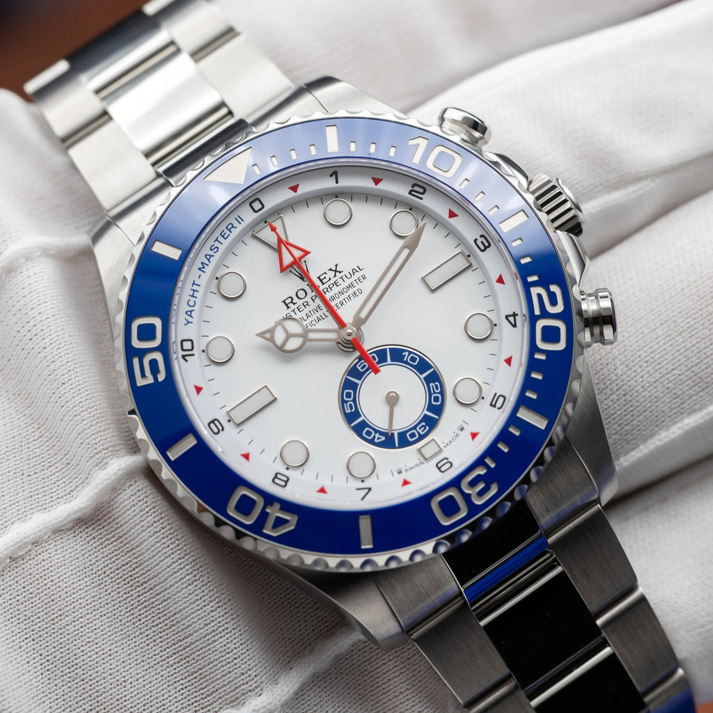 ROLEX Yacht-Master II White Dial Stainless Steel Blue Bezel 126680 - NEW 2026 — image 16