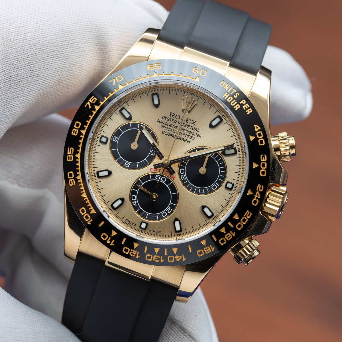 ROLEX Daytona 'Pikachu' 18k Yellow Gold Oysterflex 116518LN — image 17