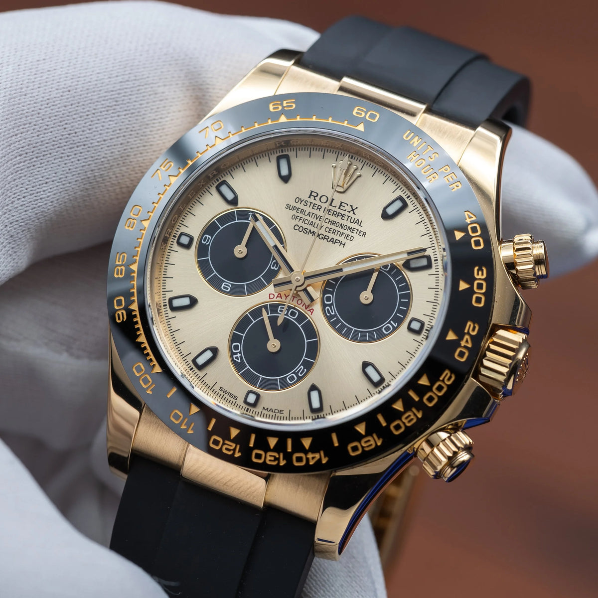 ROLEX Daytona 'Pikachu' 18k Yellow Gold Oysterflex 116518LN — image 18
