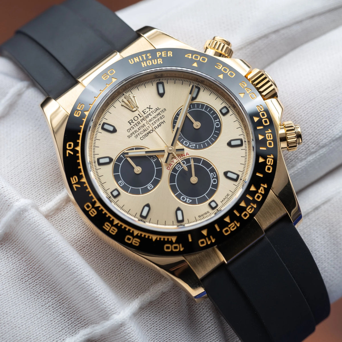 ROLEX Daytona 'Pikachu' 18k Yellow Gold Oysterflex 116518LN — image 19