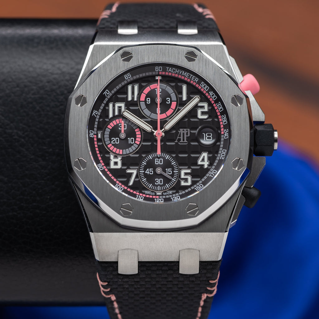AUDEMARS PIGUET Royal Oak Offshore Black & Pink Dial 26238ST.OO.A001VE.02 - NEW — image 16