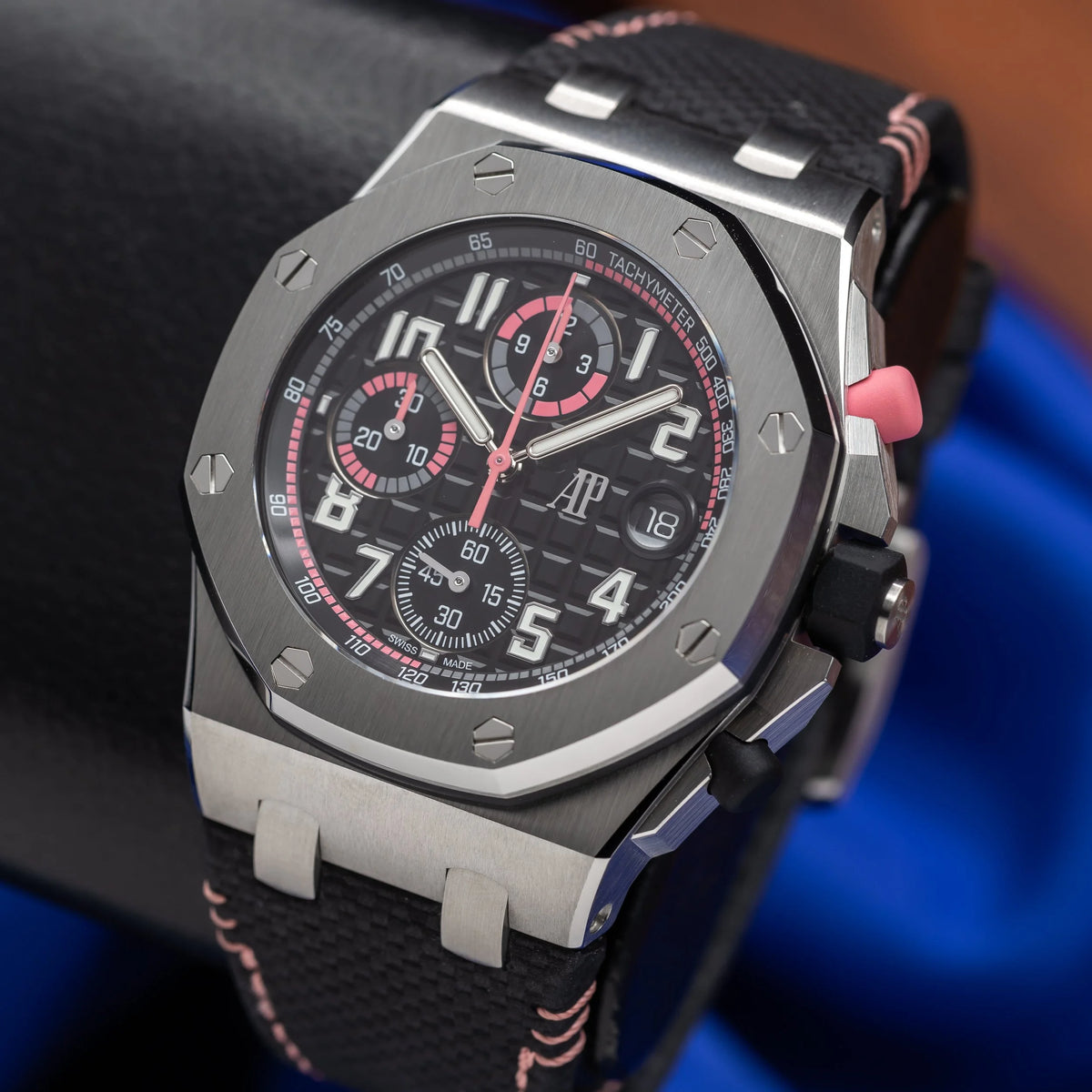 AUDEMARS PIGUET Royal Oak Offshore Black & Pink Dial 26238ST.OO.A001VE.02 - NEW — image 18