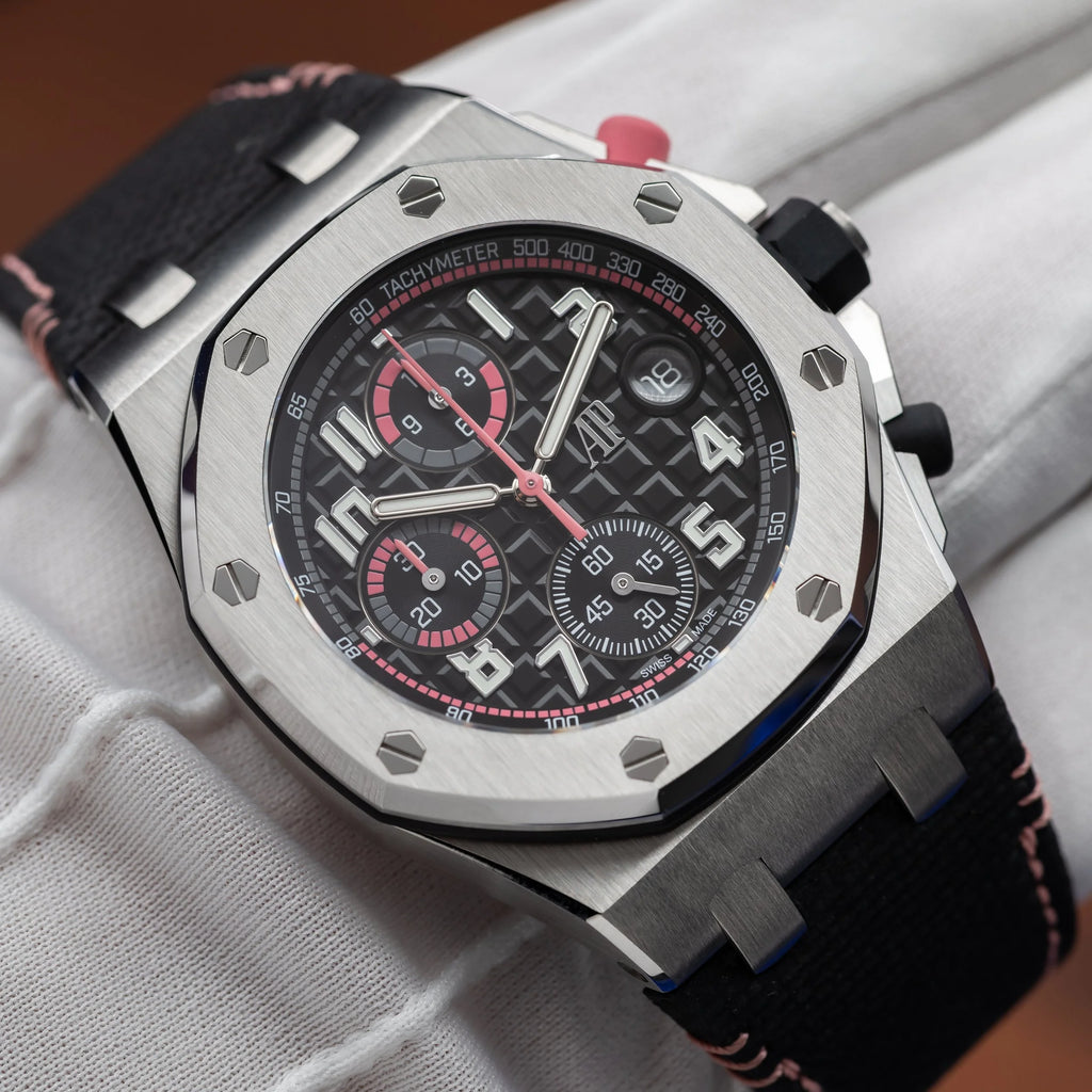 AUDEMARS PIGUET Royal Oak Offshore Black & Pink Dial 26238ST.OO.A001VE.02 - NEW — image 15